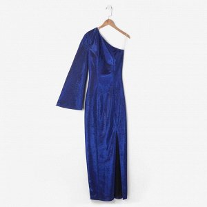Платье женское MINAKU длинное, размер 44, цвет синий