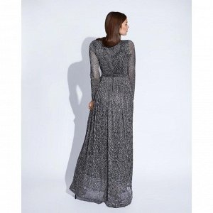 Платье женское MINAKU, цвет серебро, размер 42
