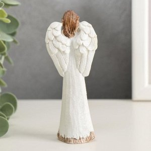 Сувенир полистоун "Ангел-девушка в белом платье" МИКС 10,5х4,2х2,5 см