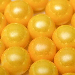 Кондитерская посыпка «Сахарные шарики» 12 мм, жёлтые, перламутровые, 50 г