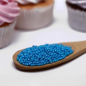 Драже сахарное «Бисер цветной», голубой, 50 г