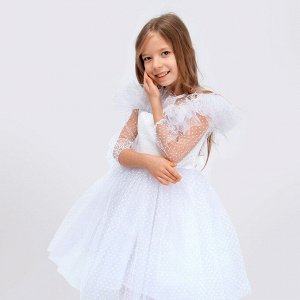 Платье Соль&amp;Перец для девочки Цвет: белый