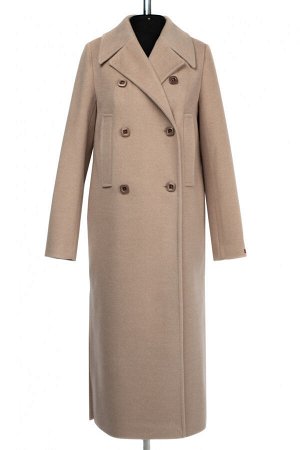01-10255 Пальто женское демисезонное валяная шерсть бежевый