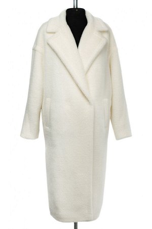 02-3023 Пальто женское утепленное Ворса белый