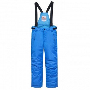 Подростковые для мальчика зимние горнолыжные брюки синего цвета 8735S