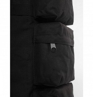 Сумка-рюкзак с одной лямкой CH-012, карманы спереди, black