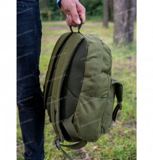Рюкзак с накладным карманом с клапаном спереди, CH-7018, olive