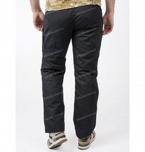 Pants UTL, fleece, 97%cotton 3%polyester Canvas, black