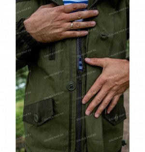 Костюм Горка 5, усиленные вставки на штанах, завышенный пояс, зеленый