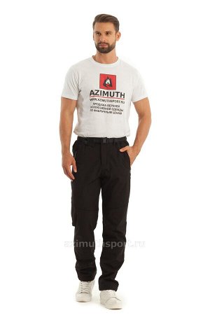 Мужские брюки-виндстопперы на флисе Azimuth A 66 Черный