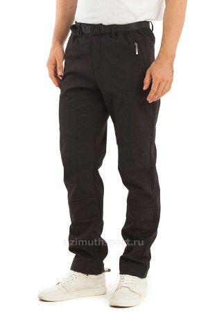 Мужские брюки-виндстопперы на флисе Azimuth A 66 Черный