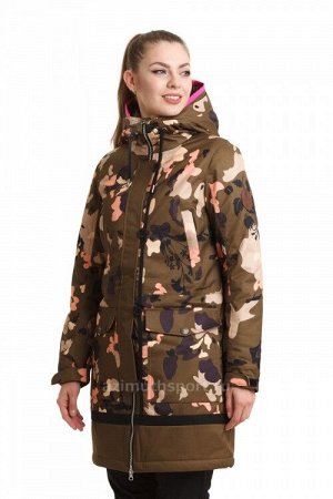 Женская куртка-парка Azimuth B 8472_76 Хаки Коричневый