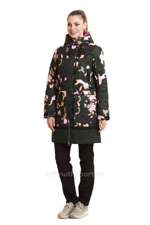 Женская куртка-парка Azimuth B 8472_77 Хаки Зеленый