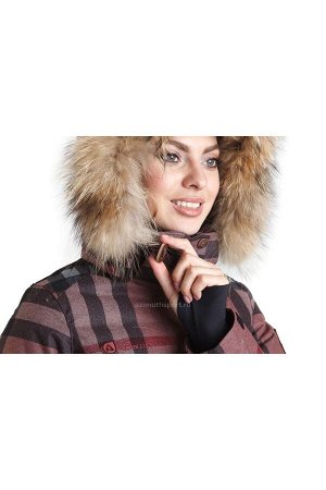 Женская куртка-парка Azimuth B 8498_152 Бордовый0