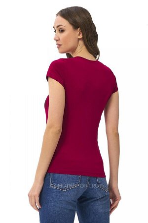 Женская футболка Stella Ящерица Бордовый