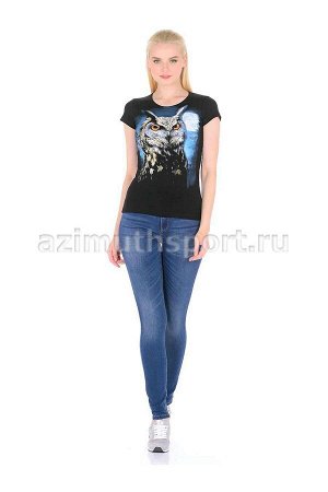 Женская футболка Stella  Сова с луной