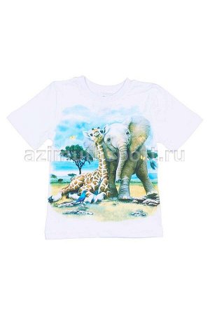 Детская футболка Stella  Слоненок и жираф