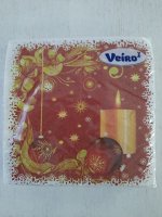 Салфетки бумажные Veiro 3-х-сл. &quot;Новый год&quot;