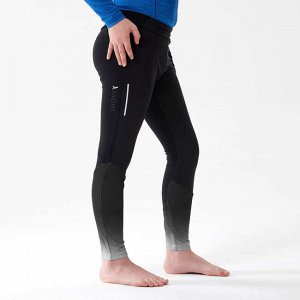 Леггинсы для беговых лыж детские черные XC S TIGHT 500 INOVIK