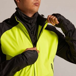 Куртка для бега  водоотталкивающая мужская kiprun warm regul зеленая kiprun