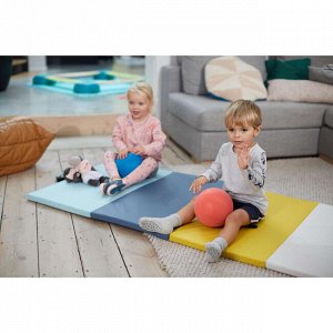 Легинсы детские для девочек 100 Baby Gym розовые с принтом DOMYOS