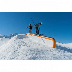 Брюки-комбинезон лыжные для фрирайда мужские темно-серые FR900 WEDZE