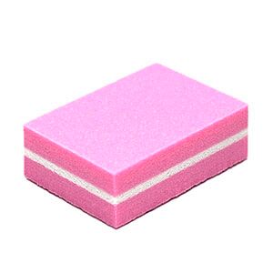 Баф "мини", 100/180 грит (розовый)