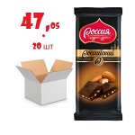 Шоколад Россия — Щедрая душа! Российский тёмный с миндалём, 90 г