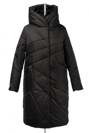 05-1928 Куртка женская зимняя (синтепон 300) Плащевка черный
