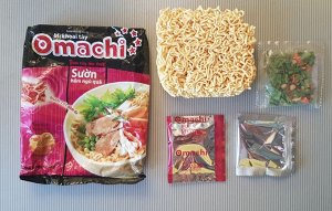 Лапша быстрого приготовления Omachi со вкусом свинины 80 гр. Пр-во Masan Food co.,ltd