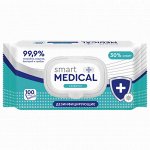 Smart Medical Салфетка дезинфицирующая 100шт с клапаном