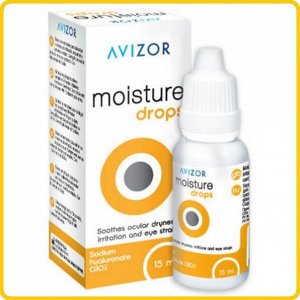 Капли для контактных линз AVIZOR Moisture Drops (c гиалуроновой к-той 15ml)