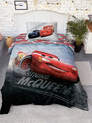 Непоседа КПБ 1.5 поплин &quot;Тачки&quot; (70х70) панно рис. 16185-1/8876-4 Lighting McQueen