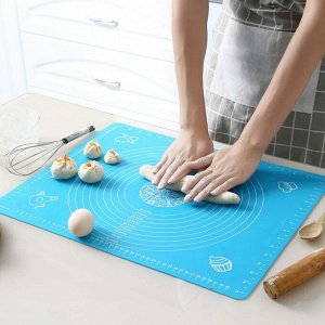 West Силиконовый коврик с разметкой для раскатки теста, выпечки, духовых печей, термостойкий материал, не теряет эластичности, антискользящий, не впитывает запах 40 x 50 см
