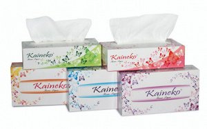 Салфетки бумажные Кайнеко, 2х сл.,лист 180*190мм, 200шт. (Kaineko Tissue Paper)