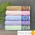 Полотенце махровое 70*140 нежное  500, 1 722 розовое