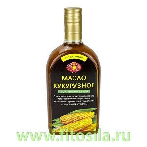 Кукурузное масло пищевое нерафинированное 0,5 л, ТМ "Golden Kings of Ukraine" (Агросельпром) (стекло)