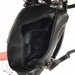 Эксклюзивная сумочка мешочек Cabaret из прочной качественной замши со стразами кофейного цвета.