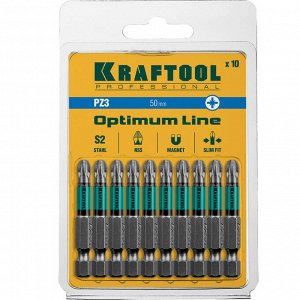 Биты Optimum Line Биты, PZ3, 50 мм, тип хвостовика E 1/4", 10 шт в блистере, KRAFTOOL

Бита для шуруповерта KRAFTOOL 26124-3-50-10, предназначена для монтажа и демонтажа резьбовых соединений. Изготовл