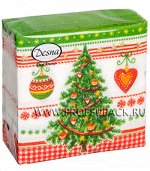 Салфетки бумажные 40шт 2слоя 25*25см