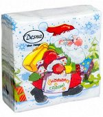 Салфетки бумажные 40шт 2слоя 25*25см