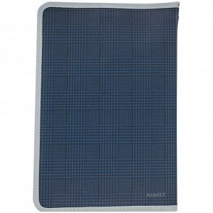 Папка объемная на молнии Axent 1804-19-A, А4+, Tartan Blue