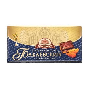 Шоколад Бабаевский Темный с Миндалем 100 г
