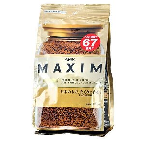 Кофе AGF MAXIM GOLD растворимый 135 г м/у