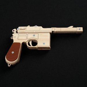 Резинкострел  "Пистолет Маузер К96", окрашенный, автоматический