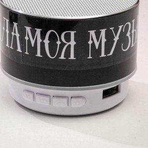 Колонка портативная новогодняя «Моя музыка - мои правила», Bluetooth, USB, 6,9 х 6,9 х 5,2 см