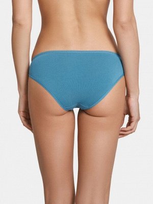 LUI et ELLE EC0360p gris-bleu Женские трусики слипы с низкой линией талии, из хлопкового полотна. СКИДКА!