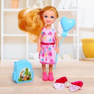 Кукла малышка «Лиза» в платье, с аксессуарами, МИКС