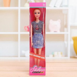Кукла модель шарнирная "Эмма" в платье, МИКС