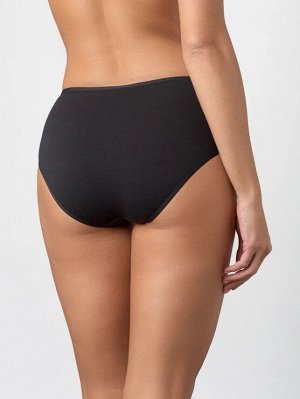 LUI et ELLE EC0359 noir Трусы женские Макси Слипы из хлопка, с широкой удобной боковой частью.